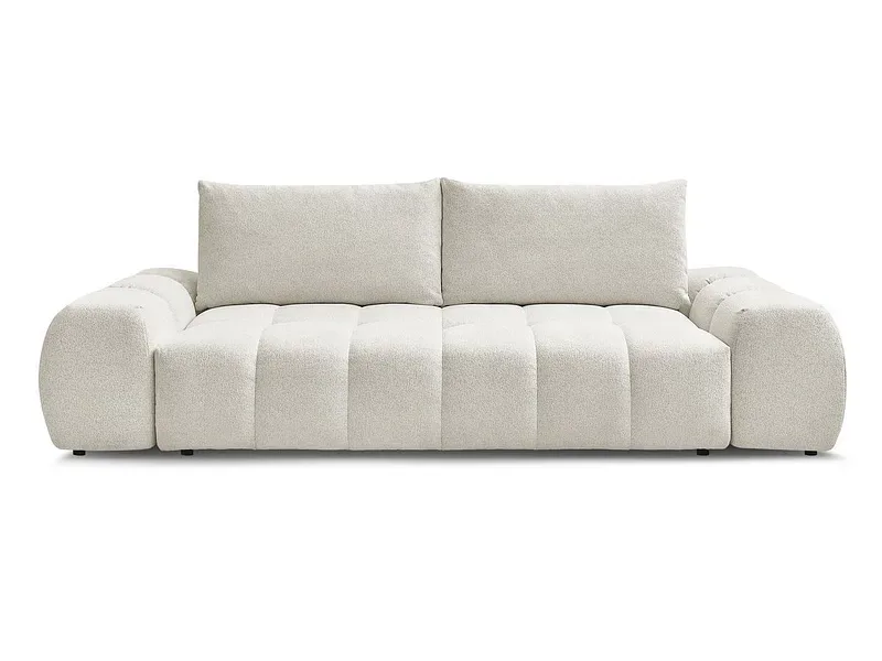 3er Sofa BOBOCHIC EVEREST Stoff chiniert weiss