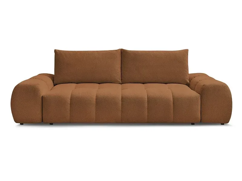 3er Sofa BOBOCHIC EVEREST Stoff chiniert orange