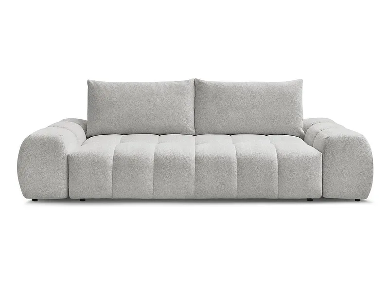 3er Sofa BOBOCHIC EVEREST Stoff chiniert hellgrau