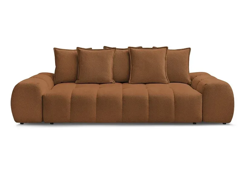3er Sofa BOBOCHIC EVEREST Stoff chiniert orange