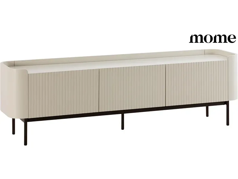 MOME TV-Möbel WILLA 180cm cremefarben