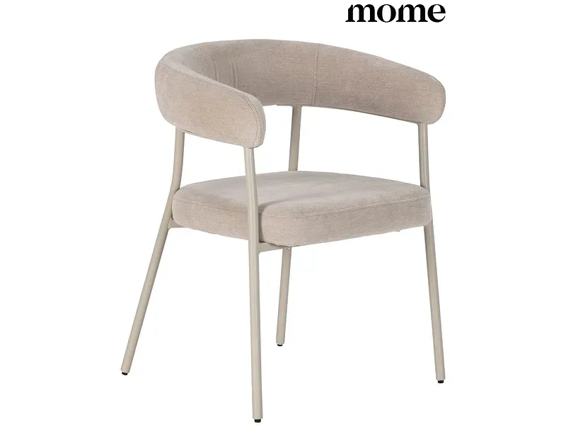 MOME Stuhl YURI Stoff cremefarben