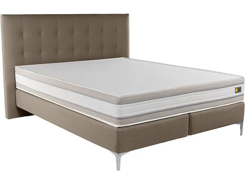 Boxspringbett RELAX BY BICO CHARLOTTE braun 180x200cm fest