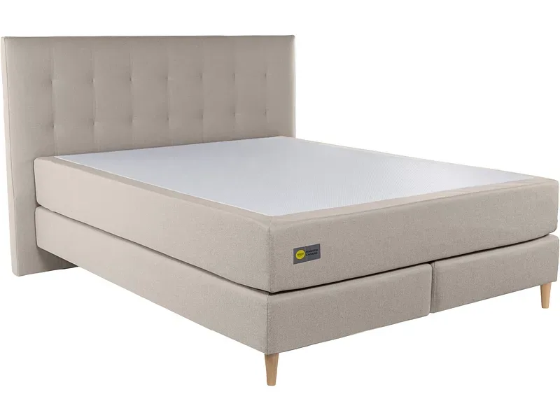 Boxspringbett RELAX BY BICO CHARLOTTE beige 180x200cm fest