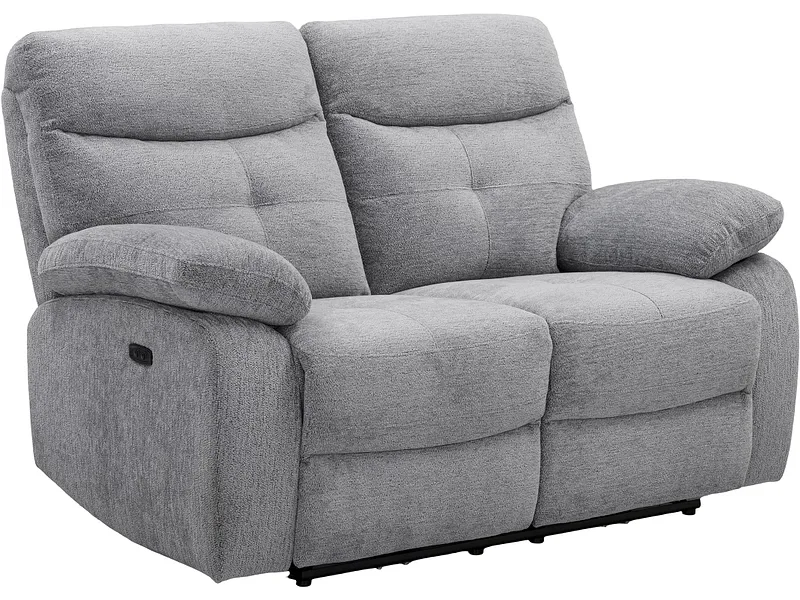 2er Sofa SANDRO Stoff grau