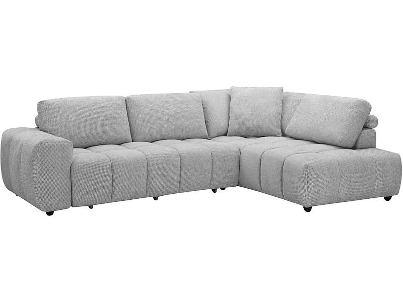 Ecksofa BYBY Stoff grau