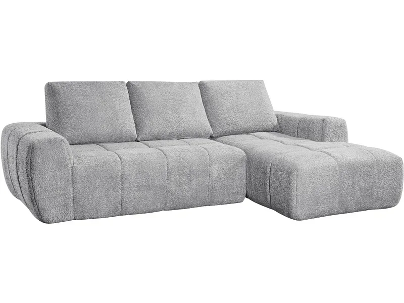 Vakuum-Ecksofa NEXO Stoff grau
