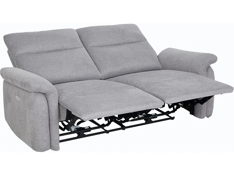 3er Sofa ZEN Stoff grau