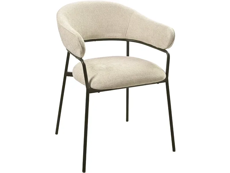 Stuhl REBECCA Stoff beige