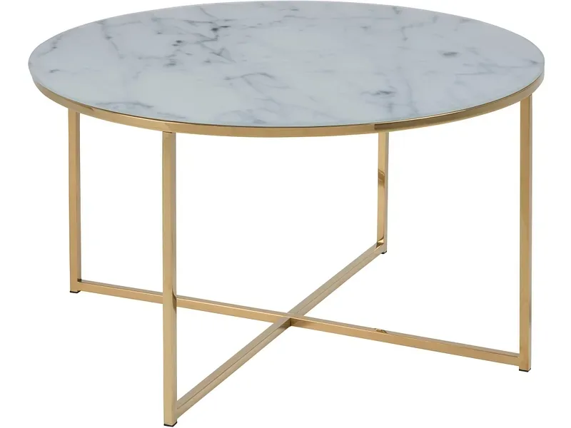 mutoni - Couchtisch Romandie 80x80x45, One Size, Weiss