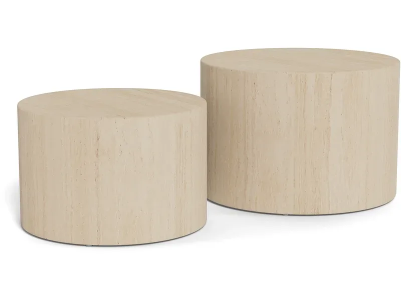mutoni - Couchtisch Roupy (2-er Set), One Size, Beige