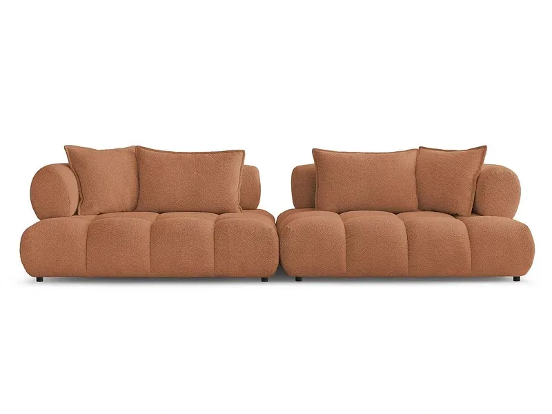 Sofa BOBOCHIC ALYA Boucle-Stoff orange