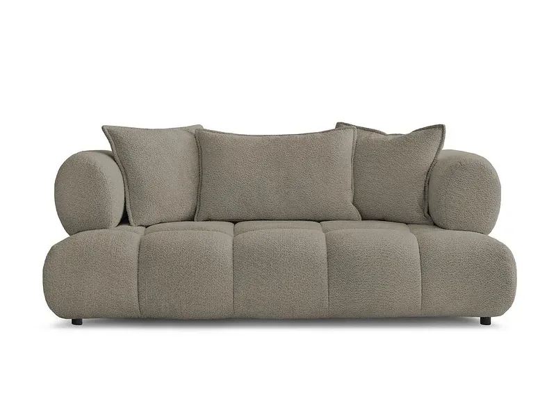 2er Sofa BOBOCHIC ALYA Boucle-Stoff taupe