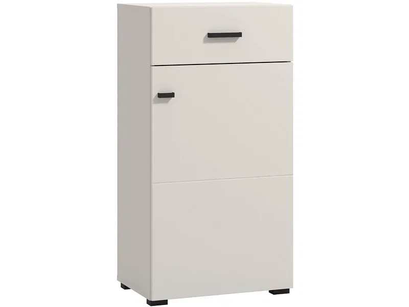 Schuhschrank QUITO 1 Tür 1 Schublade 35x51.5x98cm kaschmir matt