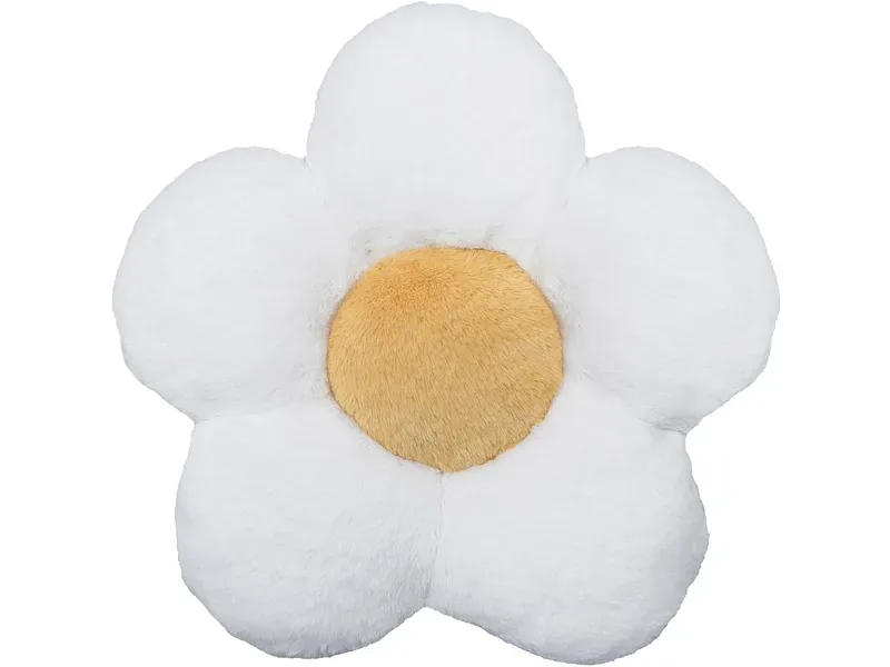 Kissen FLOWER 47x47cm weiss unifarben