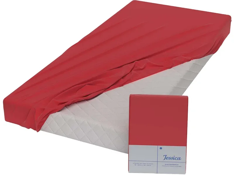 CAPISTRANO Fixleintuch JESSICA 180x200cm rot
