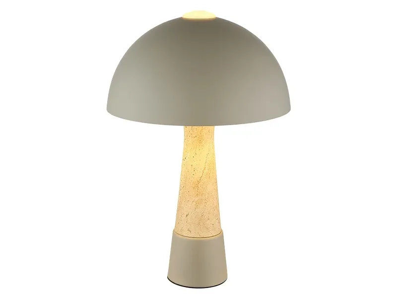 Tischlampe PAULIN 36.5cm 40W grau