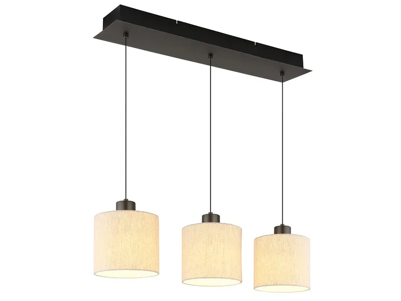 Hängelampe THEA 74x180cm 24W schwarz