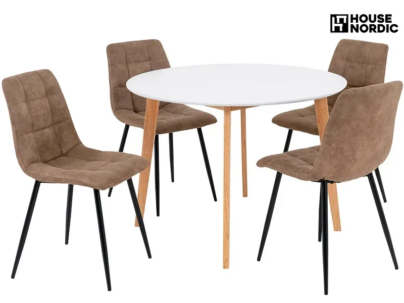 Set Tisch und 4 Stühle HOUSE NORDIC VOJENS