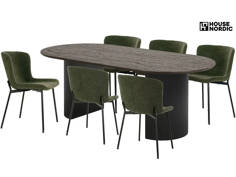 Set Tisch und 4 Stühle HOUSE NORDIC BOAVISTA