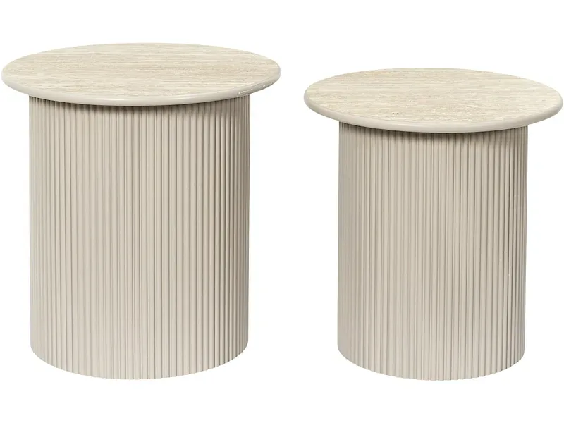 HOME DECO FACTORY Beistelltisch AURO 38x38x38cm beige