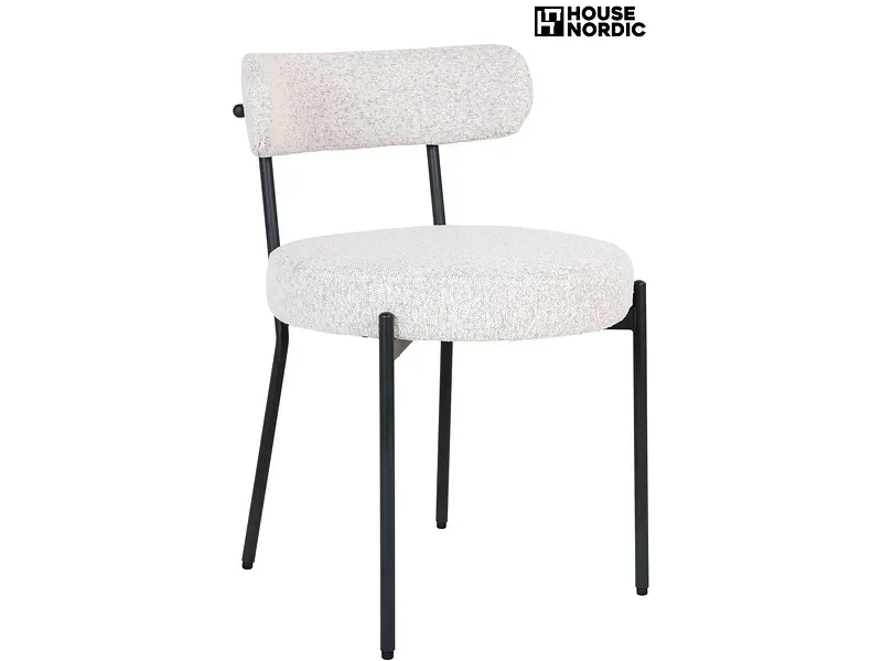 HOUSE NORDIC Stuhl BADALONA Polyester weiss