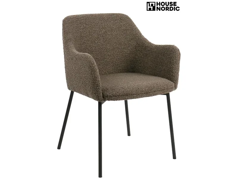 HOUSE NORDIC Stuhl MELILLA Polyester rotbraun