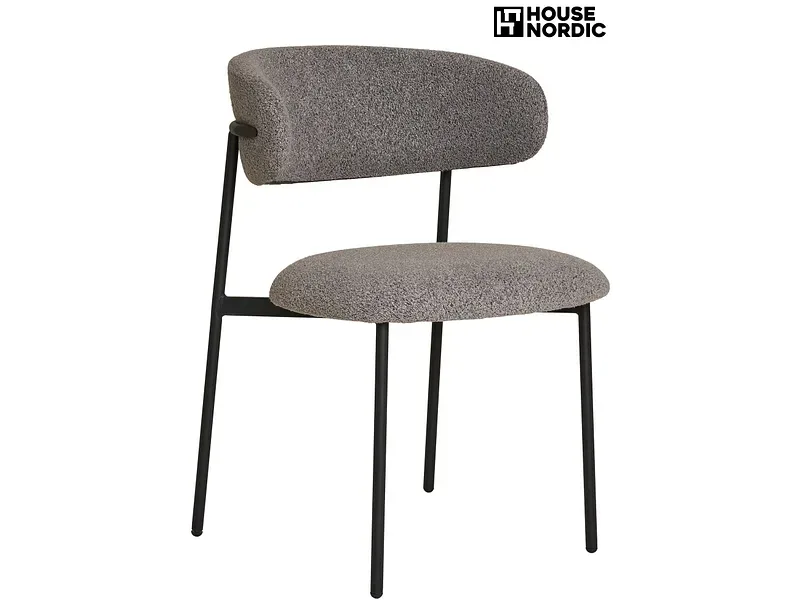 HOUSE NORDIC Stuhl MIRA Polyester hellgrau