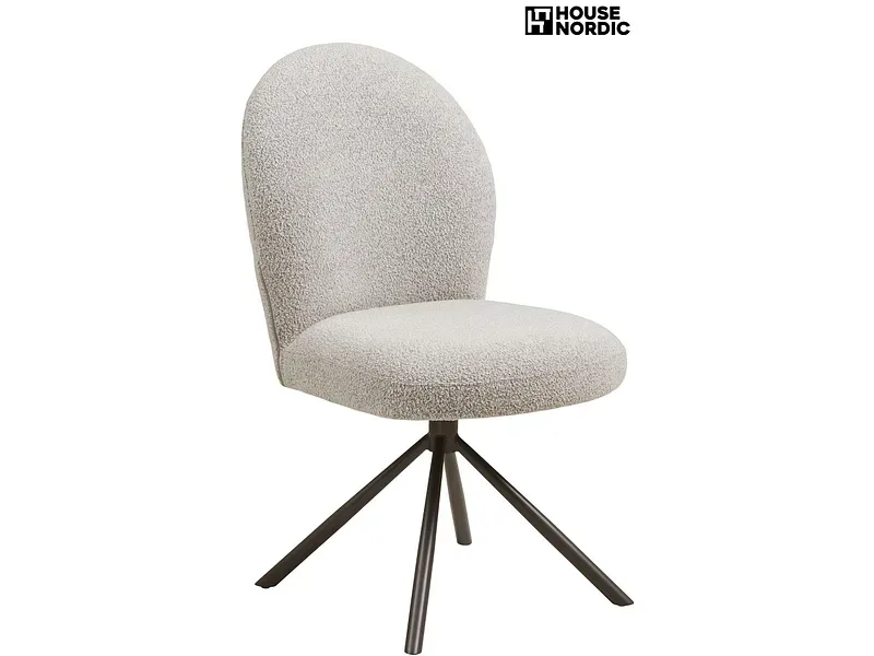 HOUSE NORDIC Stuhl LANA Stoff sand drehsitz