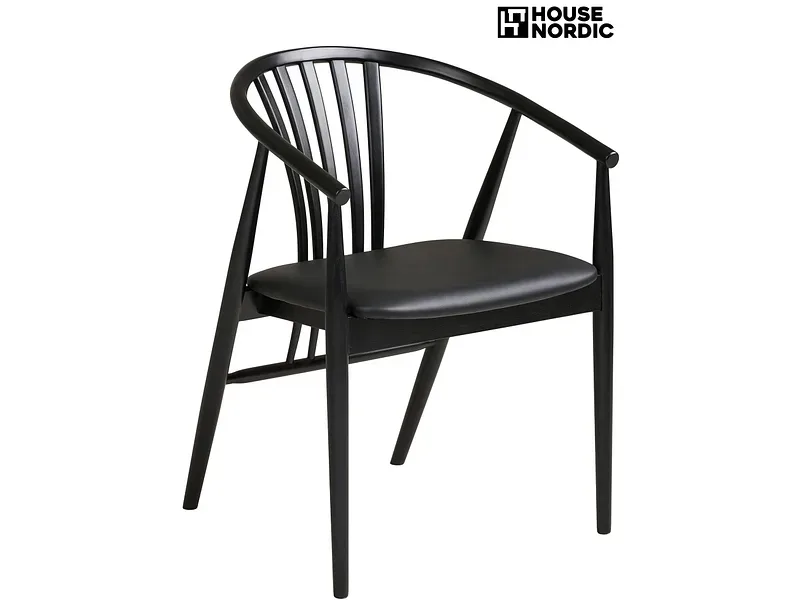 HOUSE NORDIC Stuhl AGUSTIN Plastik schwarz