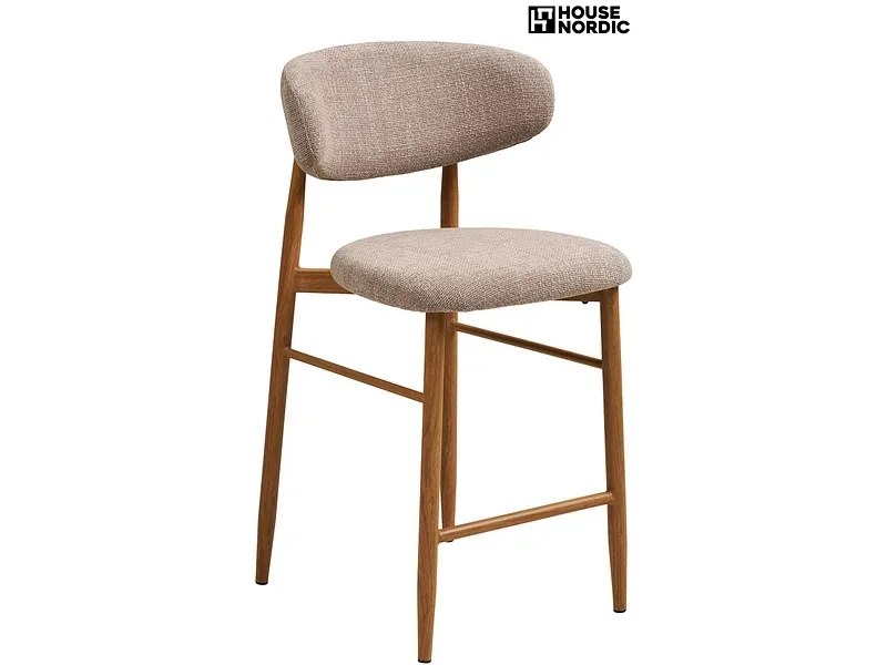 HOUSE NORDIC Barhocker LEVANTO metall sand