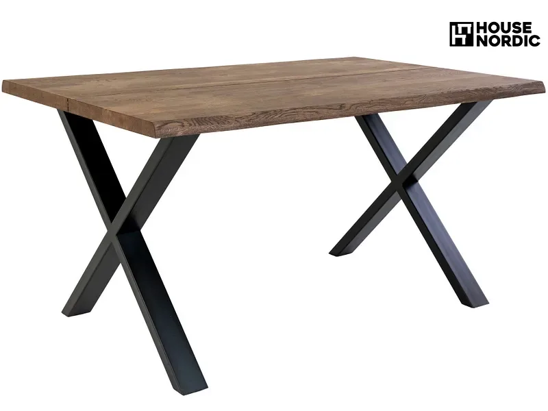 HOUSE NORDIC Tisch TOULON 140x95x75cm rotbraun