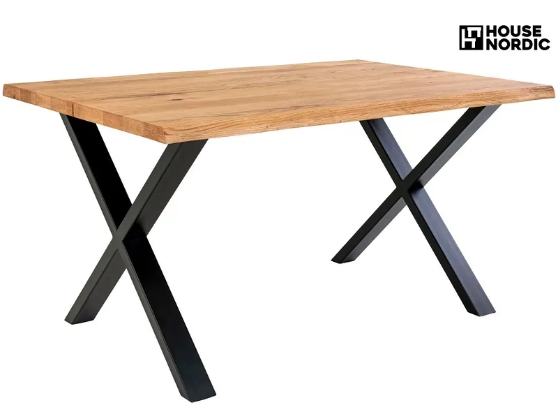 HOUSE NORDIC Tisch TOULON 140x95x75cm hellbraun
