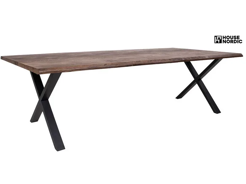HOUSE NORDIC Tisch TOULON 300x100x75cm rotbraun