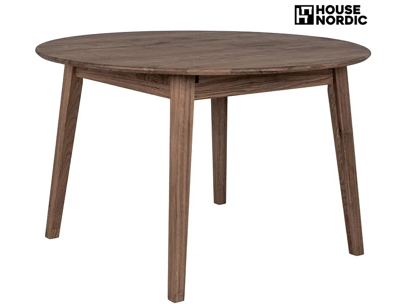 HOUSE NORDIC Tisch ausziehbar METZ 158-158x118x75.5cm rotbraun