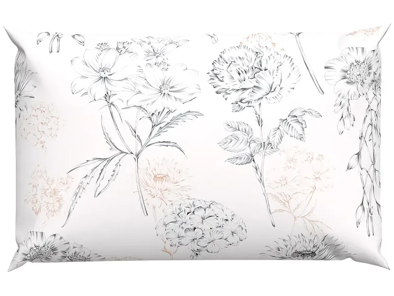 Lotus Bettwaren - Lotus Bettwäsche Renforcé Nelly, Renforcé Nelly Bettwäsche, 65 x 100 cm, Grau