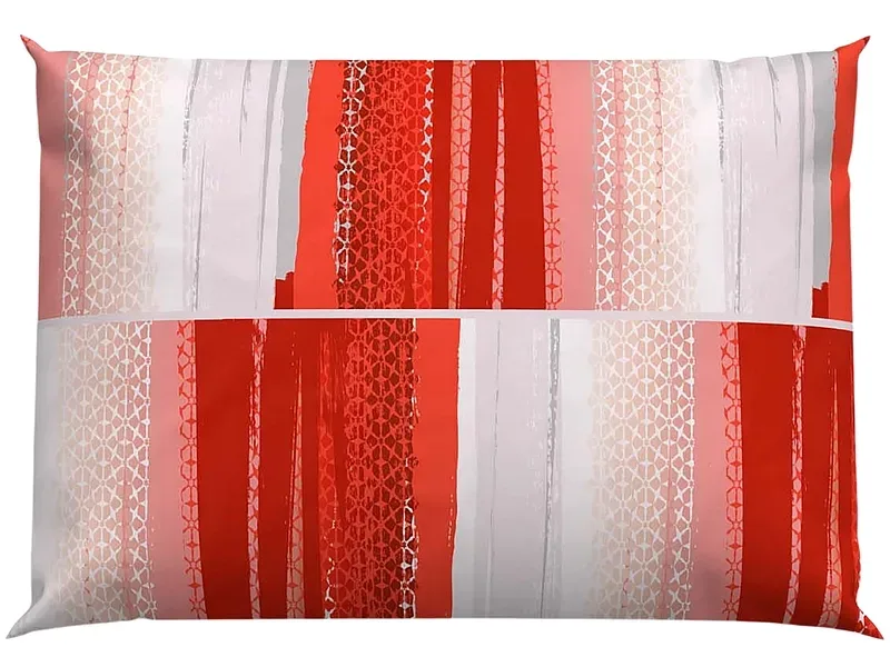Lotus Bettwaren - Lotus Bettwäsche Bambus Cap Azur, Bambus Cap Azur Bettwäsche, 50 x 70 cm, Rot