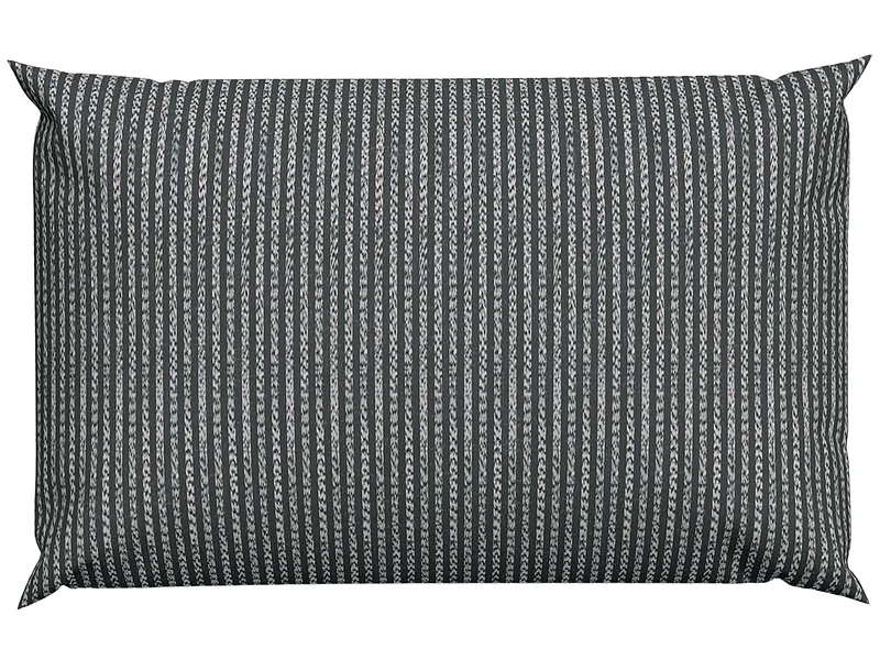 Lotus Bettwaren - Lotus Bettwäsche Bambus Linie anthrazit, Bambus Linie Anthrazit Bettwäsche, 65 x 100 cm