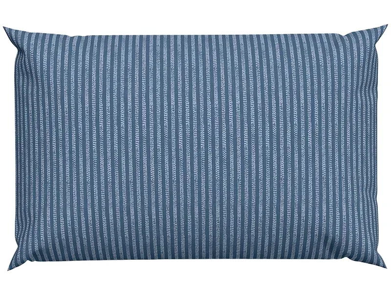 Lotus Bettwaren - Lotus Bettwäsche Bambus Linie, Bambus Linie Bettwäsche, 65 x 100 cm, Blau