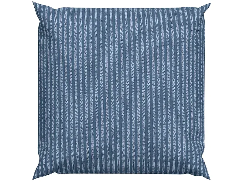 Lotus Bettwaren - Lotus Bettwäsche Bambus Linie, Bambus Linie Bettwäsche, 65 x 65 cm, Blau