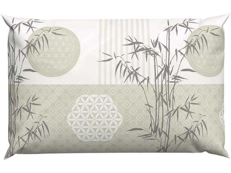 Lotus Bettwaren - Lotus Bettwäsche Bambus Nature spirit, Bambus Nature Spirit Bettwäsche, 65 x 100 cm, Beige