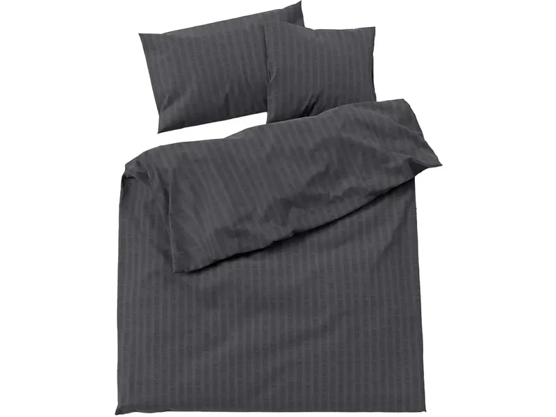LOTUS Bettbezug SATIN SEERSUCKER 160x210cm baumwollsatin