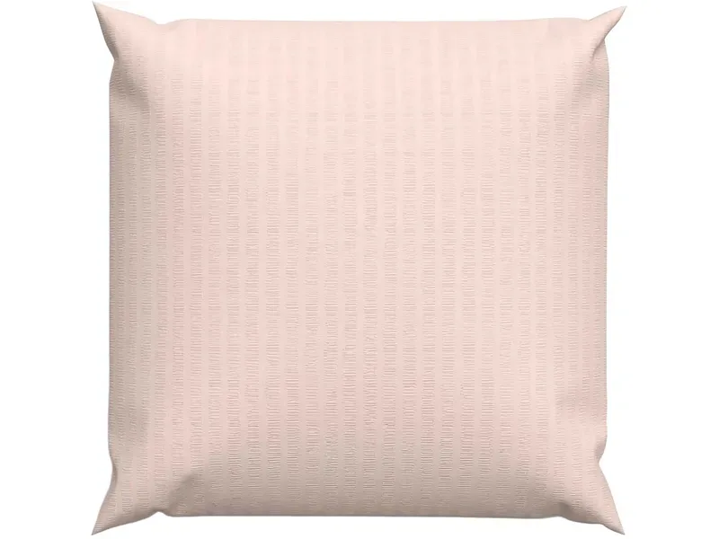 Lotus Bettwaren - Kopfkissenbezug Satin Seersucker uni, Lotus Satin Seersucker Uni Bettwäsche, 65 x 65 cm, Hellrosa