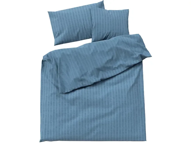 LOTUS Bettbezug SATIN SEERSUCKER 200x210cm baumwollsatin