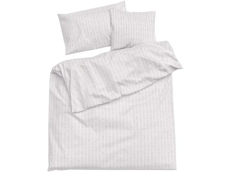 LOTUS Bettbezug SATIN SEERSUCKER 200x210cm baumwollsatin