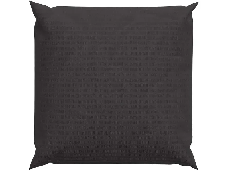 Lotus Bettwaren - Lotus Bettwäsche Satin Seersucker uni, Lotus Satin Seersucker Uni Bettwäsche, 65 x 65 cm, Schwarz