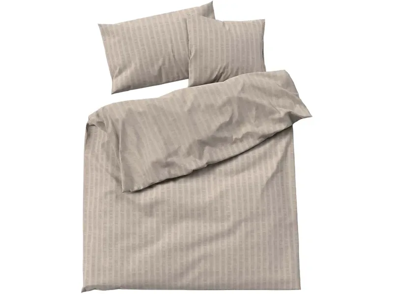 LOTUS Bettbezug SATIN SEERSUCKER 160x210cm baumwollsatin