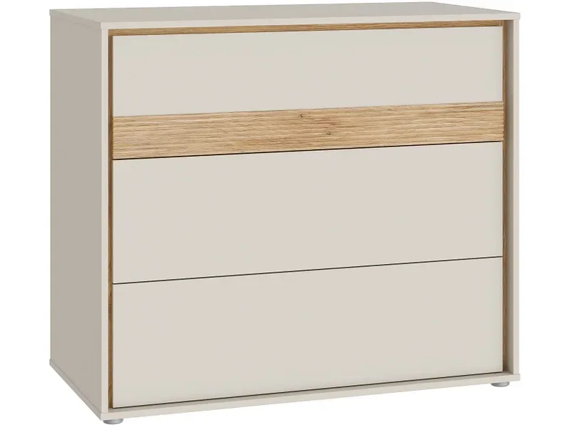 Kommode WEXLIN 3 Schubladen 50.2x96.3x84.1cm sand dekor