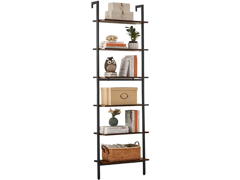SONGMICS Regal RUSTIK 60x30x204.8cm spanplatte melamin