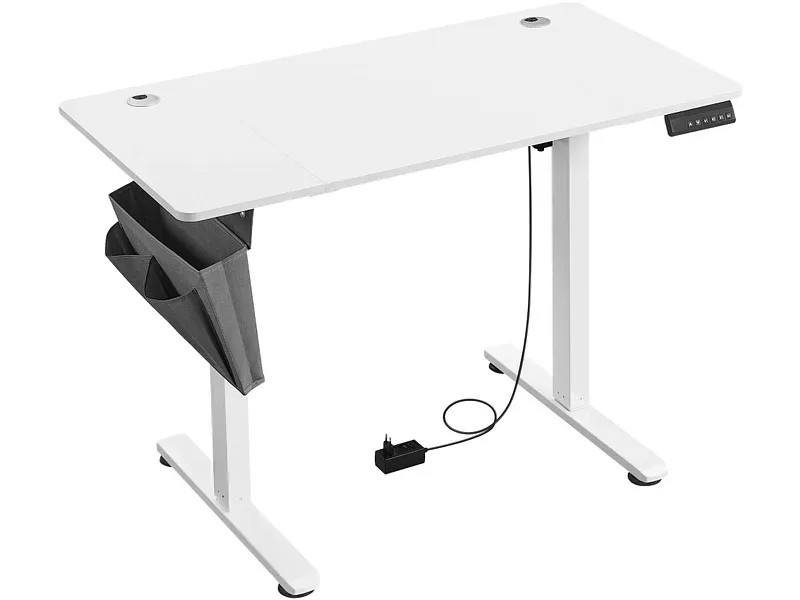 Elektrischer Schreibtisch SONGMICS LIGHTY 60x120x120cm wolkenweiss
